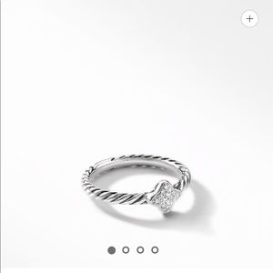 David Yurman Quatrefoil Ring with Diamonds